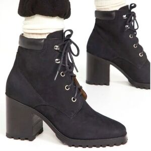 Rachel Comey Women's Black Lace-Up Ankle Boots